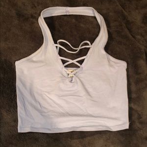 Express halter crop top